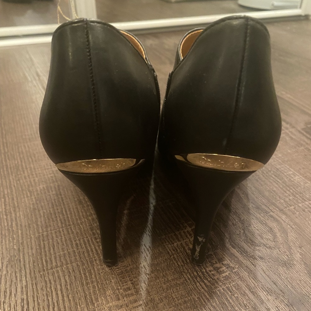 CALVIN KLEIN LEATHER ANKLE BOOTS 👢 - Picture 5 of 8